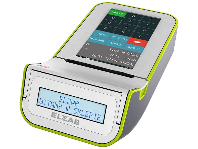 ELZAB KASA ONLINE K10 BT/WIFI biało-zielona