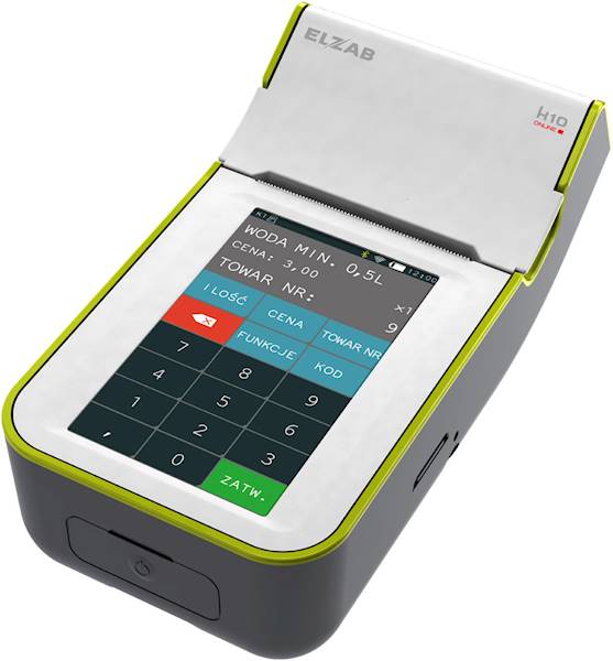 ELZAB KASA ONLINE K10 BT/WIFI biało-zielona