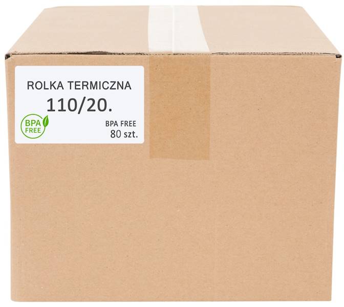 PAPIER ROLKA TERMICZNA 110x20 (1 KARTON 80 SZT.) 