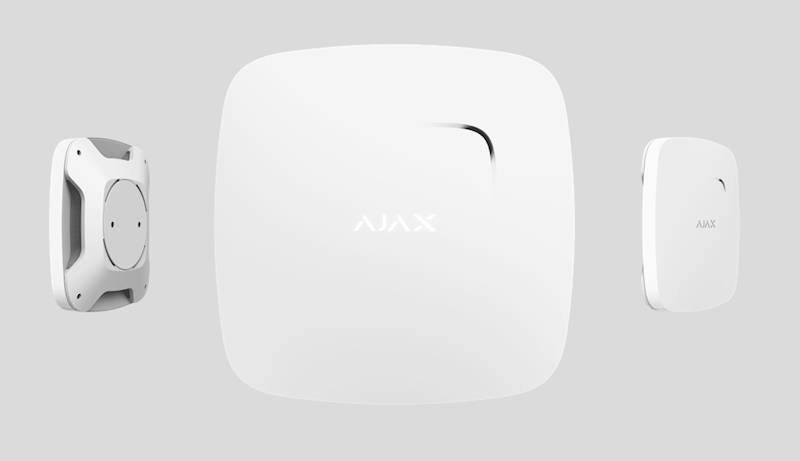 AJAX FireProtect Plus (Bezprzewodowy czujnik dymu z czujnikiem tlenku węgla i wbudowanym sygnalizatorem) - biały