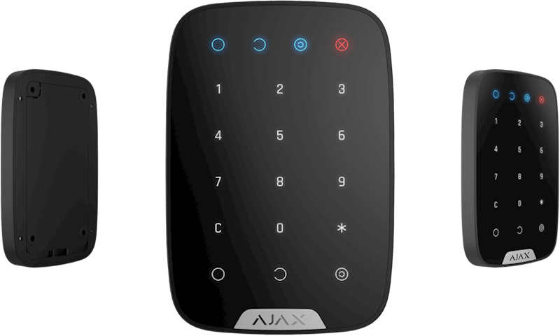 AJAX KeyPad (Bezprzewodowa klawiatura dotykowa do sterowania systemem) - czarny