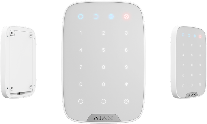 AJAX KeyPad (Bezprzewodowa klawiatura dotykowa do sterowania systemem) - biały