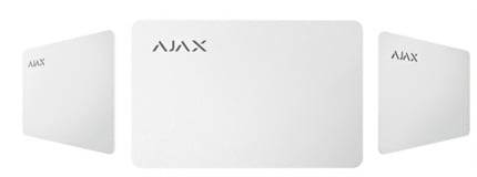 AJAX Batch of Pass (100 pcs) (Karta zbliżeniowa (100 szt)) - biały
