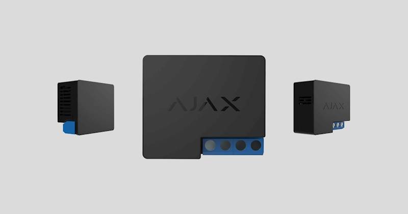 AJAX WallSwitch (Moduł zdalnego sterowania wysokim napięciem) - czarny