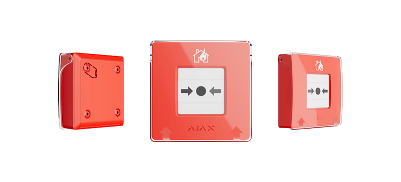 AJAX ManualCallPoint (Ręczny ostrzegacz pożarowy) - czerwony