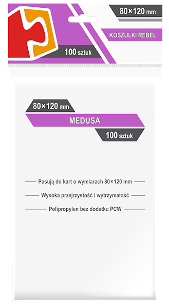 Koszulki na karty (80x120mm) Medusa 100 szt.