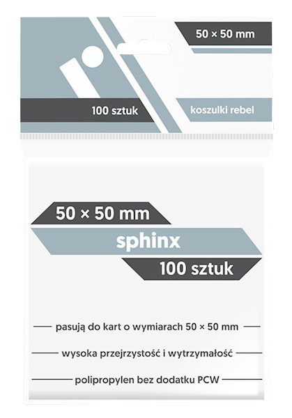 Koszulki na karty (50x50mm) Sphinx 100 szt.