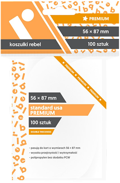 Koszulki na karty (56x87mm) Standard USA Premium 100 szt.