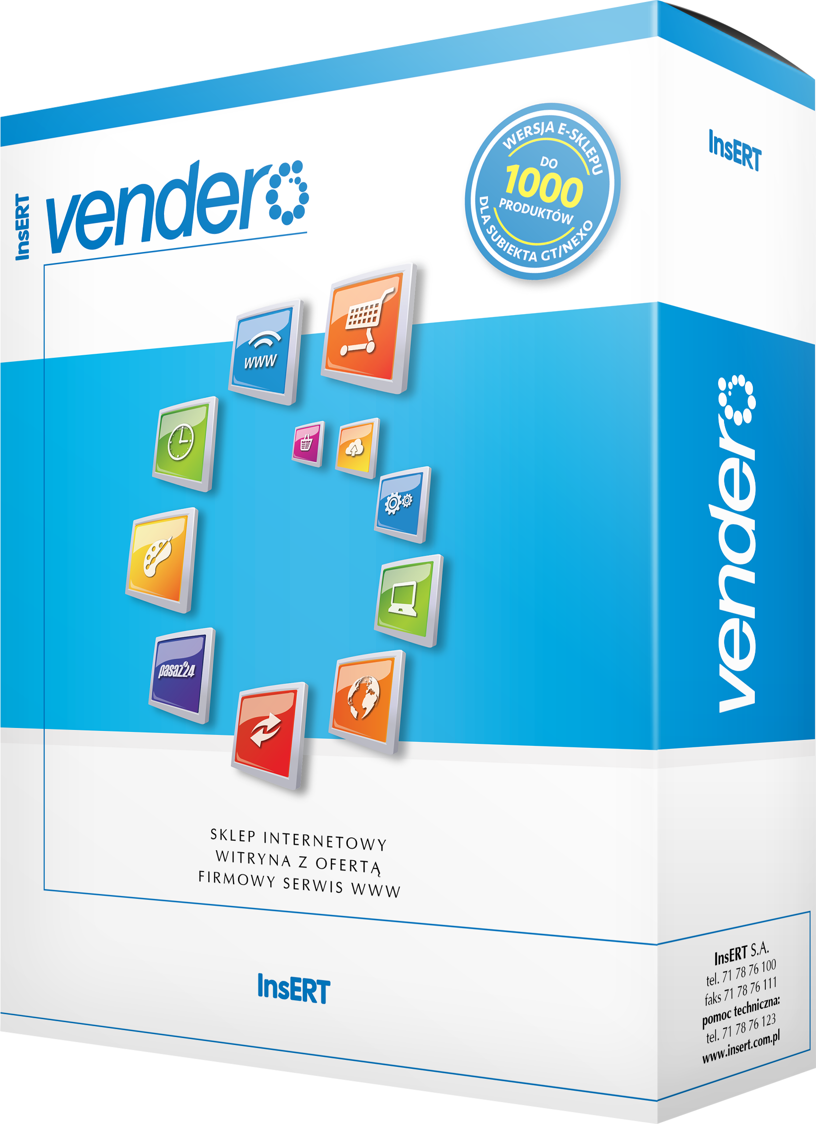 Vendero sklep 3000 produktów - roczny abonament