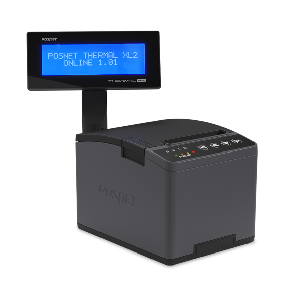 Posnet Thermal XL2 ONLINE 1.01, Std,,[3"/80mm], wyswietlacz choragiewka LCD 4x20,RAL7043