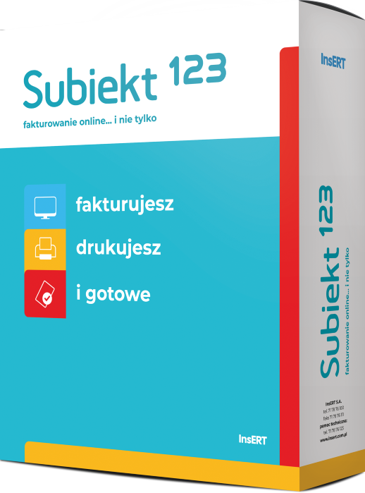 Subiekt 123 - roczny abonament
