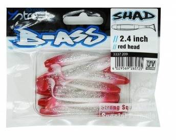 Przynęta 4Str.B-Ass Shad 6.1cm/10szt red head
