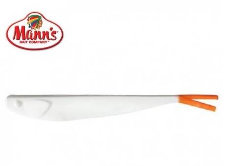 Manns Q-Fish 13cm solid white uv-tail