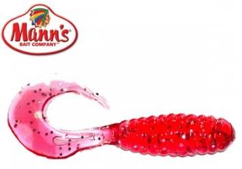 MANNS TWISTER 4,0 CM MFST CZERWONY Z BROKATEM