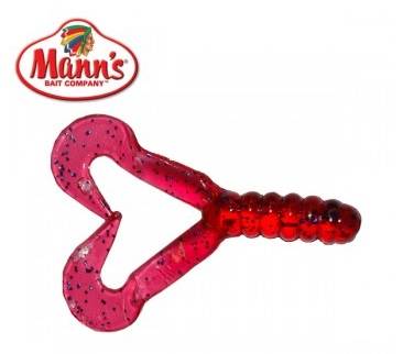 MANNS TWISTER 4,5 CM PU WIŚNIOWY/NIEBI.BROKAT