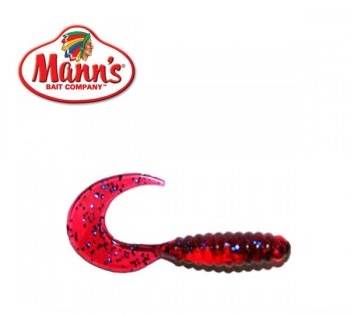 MANNS TWISTER 5,5 CM PU WIŚNIOWY/NIEBI. BROKAT