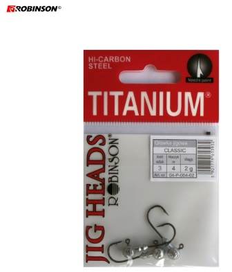 Główki Jigowe Robinson Titanium,rozm. 1, 2g (3szt)