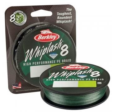 BERKLEY WHIPLASH 8 GREEN 0.12MM 150M