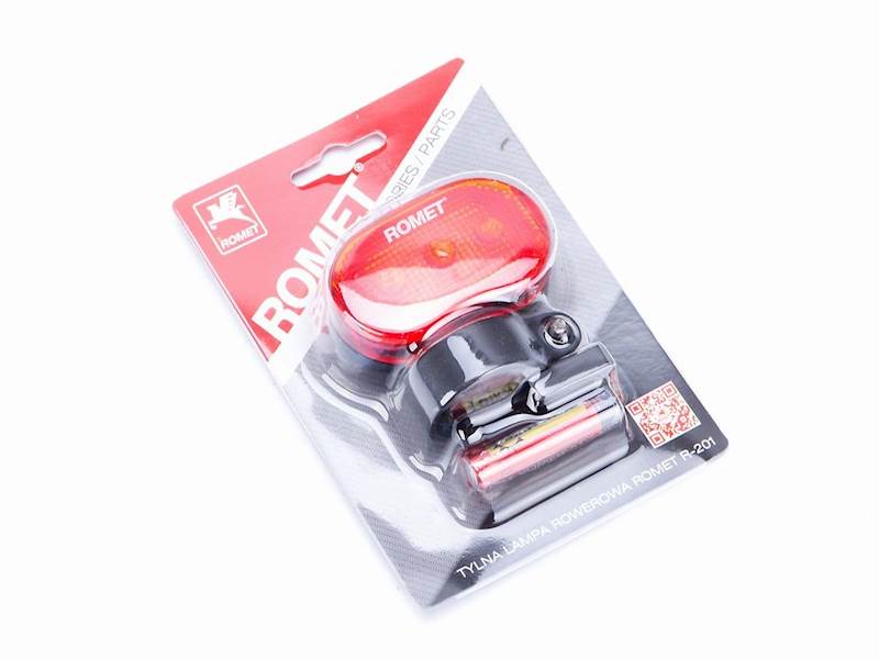 LAMPA TYLNA NA BAGAZNIK 3LED Z BAT.MOD.R-203 ROMET