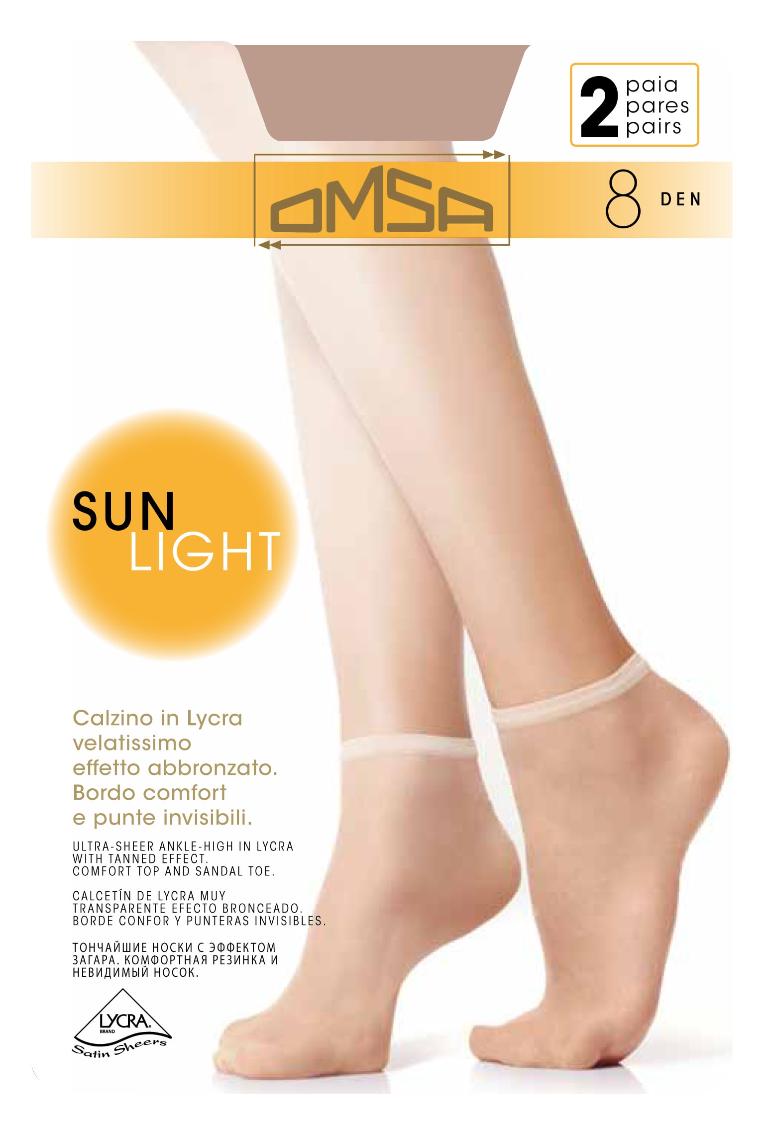 OMSA Skarpety Sun Light 8