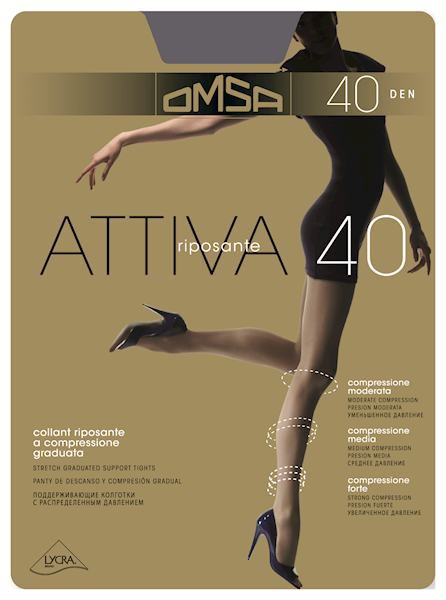 OMSA Attiva 40 • Attiva 40 Rozmiar: 3/M • Attiva 40 Kolor: GRIGIO PERLA