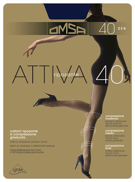OMSA Attiva 40 • Attiva 40 Rozmiar: 3/M • Attiva 40 Kolor: BLEU NOTTE