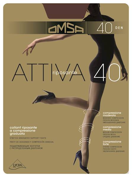 OMSA Attiva 40 • Attiva 40 Rozmiar: 3/M • Attiva 40 Kolor: MARRONE