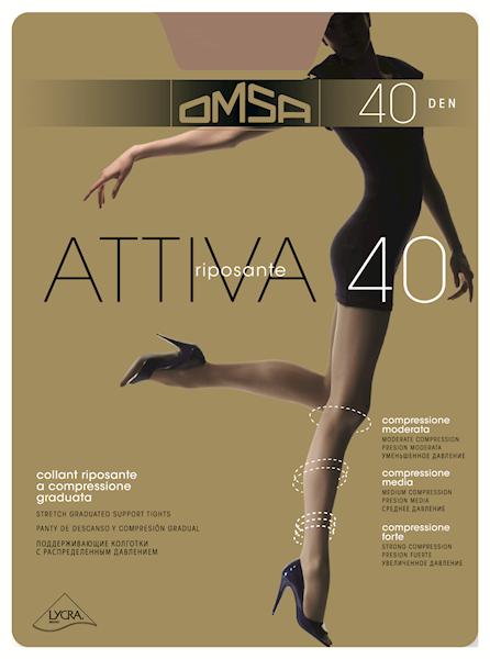 OMSA Attiva 40 • Attiva 40 Rozmiar: 3/M • Attiva 40 Kolor: CARAMELLO