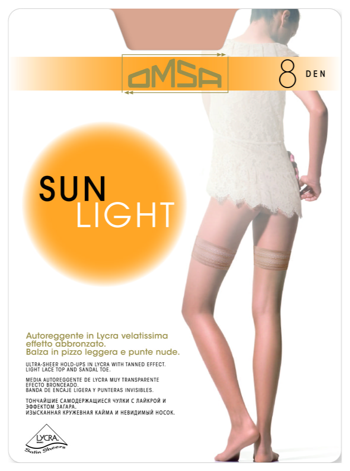OMSA Pończochy Samośne Sun Light  8