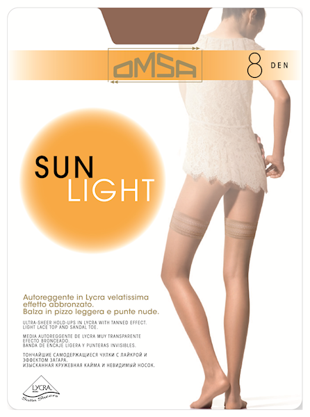 OMSA Pończochy Samośne Sun Light  8 • Rozmiar: 3/M • Kolor: SIERRA