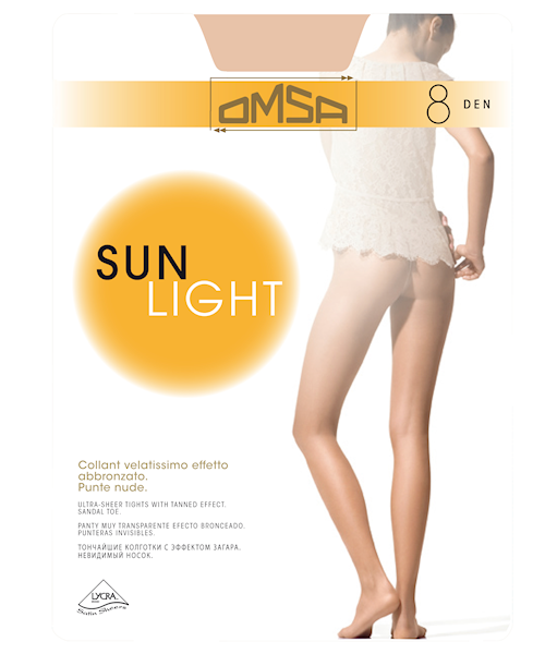 OMSA Sun Light 8 Rajstopy • Rozmiar : 5/XL • Kolor: SABBIA