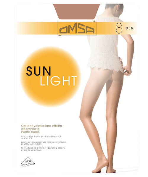 OMSA Sun Light 8 Rajstopy • Rozmiar: 3/M • Kolor: BEIGE NATUREL