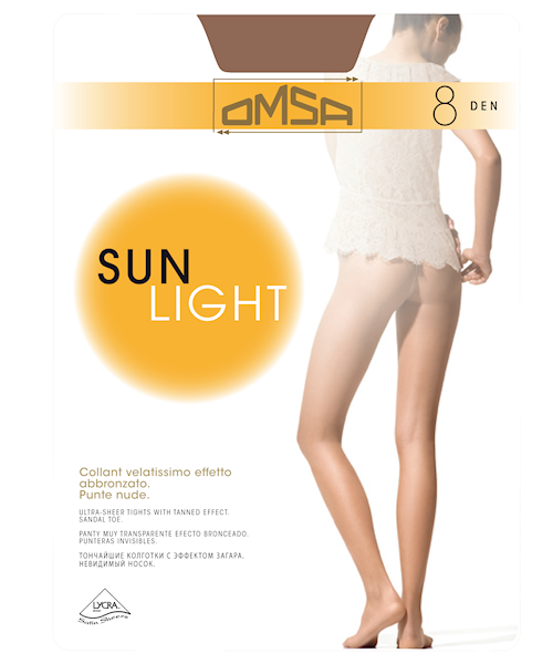 OMSA Sun Light 8 Rajstopy • Rozmiar : 3/M • Kolor: SIERRA