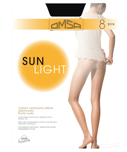 OMSA Sun Light 8 Rajstopy • Rozmiar: 3/M • Kolor: NERO