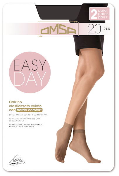 OMSA Skarpety Easy Day 20 • Rozmiar: UNICA • Kolor: FUMO