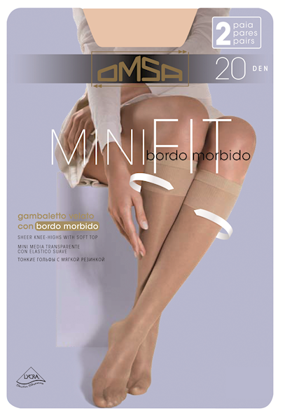 OMSA Podkolanówki Mini Fit 20 • Rozmiar: 1/2 S/M • Kolor: SABBIA
