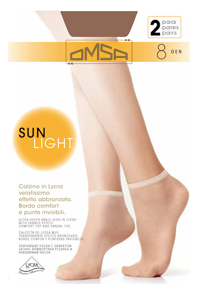 OMSA Skarpety Sun Light 8 • Rozmiar: UNICA • Kolor: SIERRA