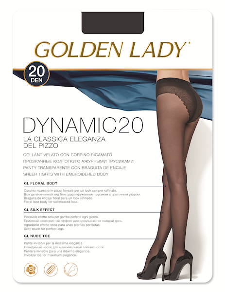 GOLDEN LADY Dynamic 20 • Rozmiar: 2/S • Kolor: FUMO