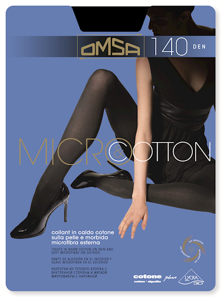 OMSA Micro Cotton 140 • Rozmiar: 2/S • Kolor: NERO