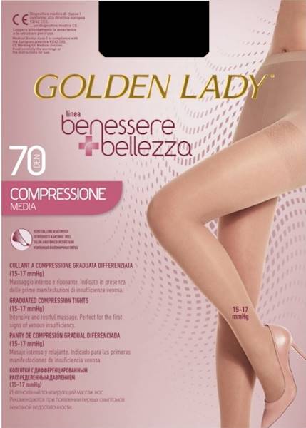 GOLDEN LADY Benessere Bellezza 70 • Rozmiar: 3/M • Kolor: NERO