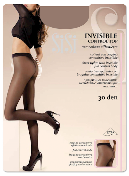 Sisi Invisible 30 Control Top • Rozmiar: 2/S • KOLOR: MIELE