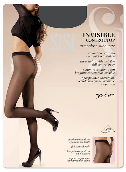 Sisi Invisible 30 Control Top • Rozmiar: 2/S • KOLOR: LONDRA