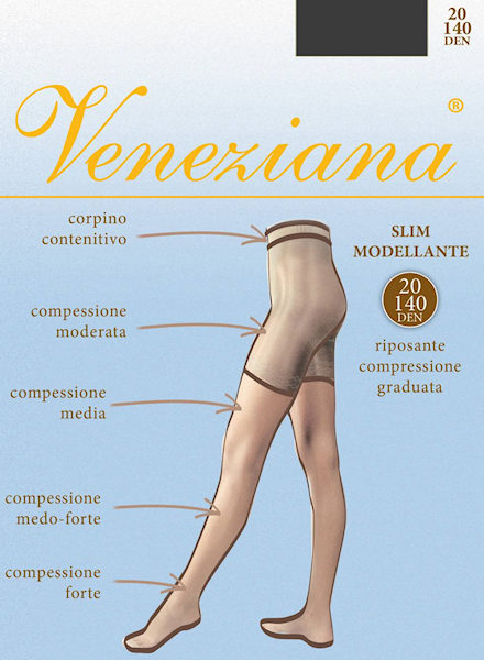 Veneziana Slim Modellante 20 • ROZMIAR: 5/XL • KOLOR: GRAFITTO