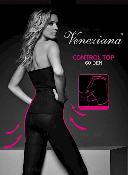 Veneziana Control Top 60 • ROZMIAR: 4/L • KOLOR: NERO