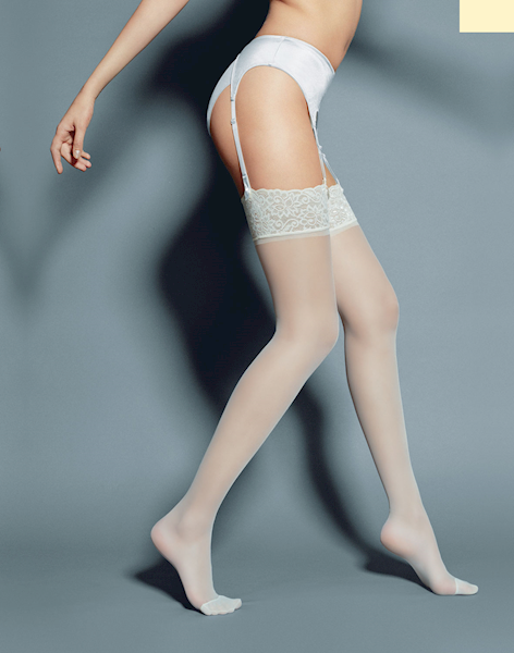 Veneziana Pończochy Calze Mary 15 • ROZMIAR: 3/4 M/L • KOLOR: PANNA