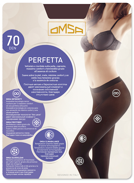 Omsa Perfetta 70 DEN • Omsa Perfetta 70 • Omsa Perfetta 70 DEN ROZMIAR: 3/M • Omsa Perfetta 70 DEN KOLOR: MORO