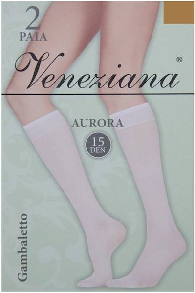 Veneziana Podkolanówki Aurora 15 • ROZMIAR: UNICA • KOLOR: VISONE