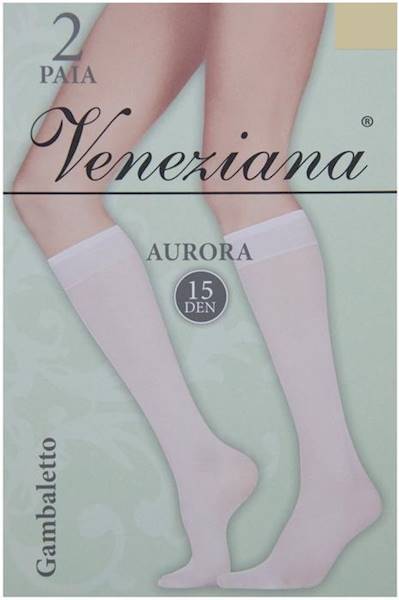 Veneziana Podkolanówki Aurora 15 • ROZMIAR: UNICA • KOLOR: PERLA