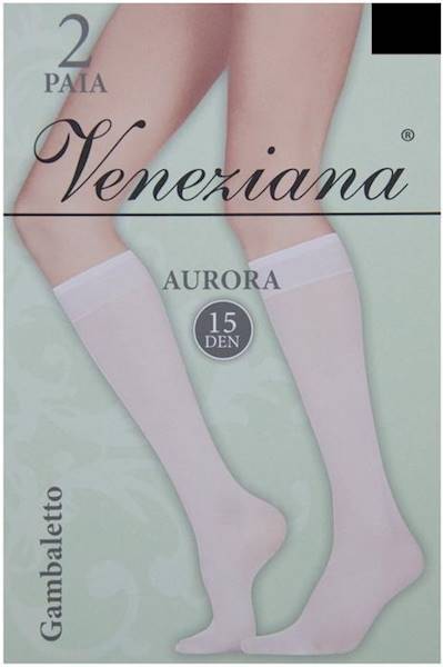 Veneziana Podkolanówki Aurora 15 • ROZMIAR: UNICA • KOLOR: NERO