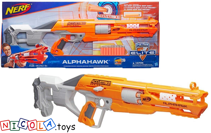 4415 WYRZUTNIA PISTOLET KARABIN NERF ACCUSTRIKE ALPHAWK